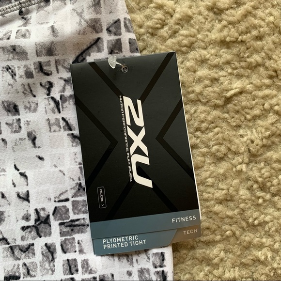 NWT Women’s 2xu Plyometric Printed Tights - Leggings - Picture 4 of 9